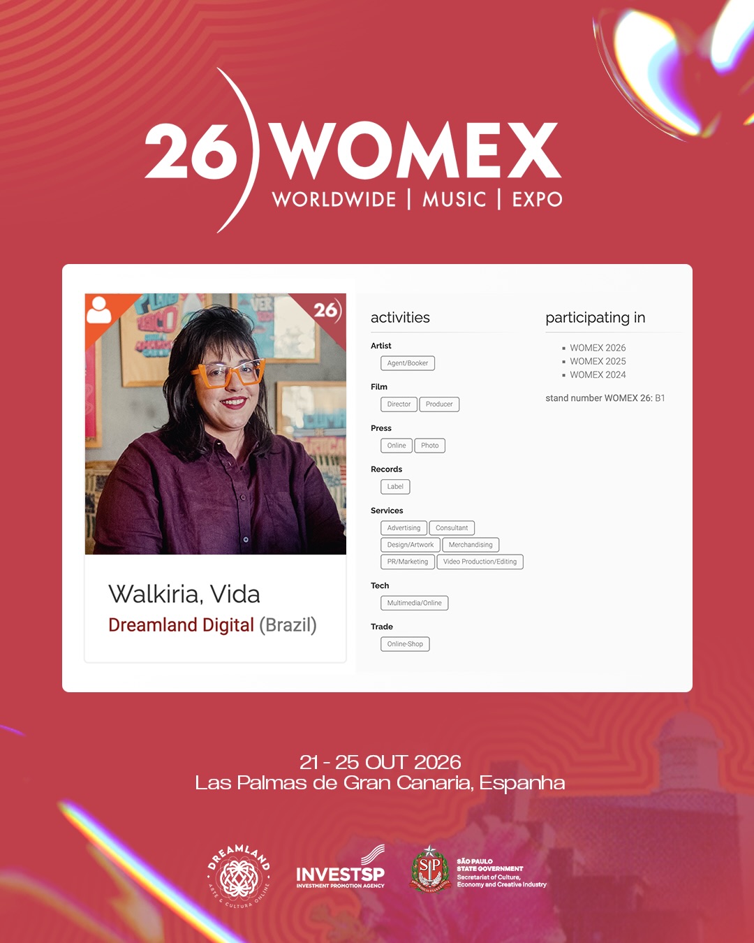Dreamland participa da WOMEX 2026 pelo terceiro ano consecutivo